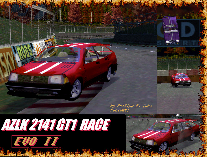 Need For Speed High Stakes Various AZLK 2141 GT1 Race Evo II