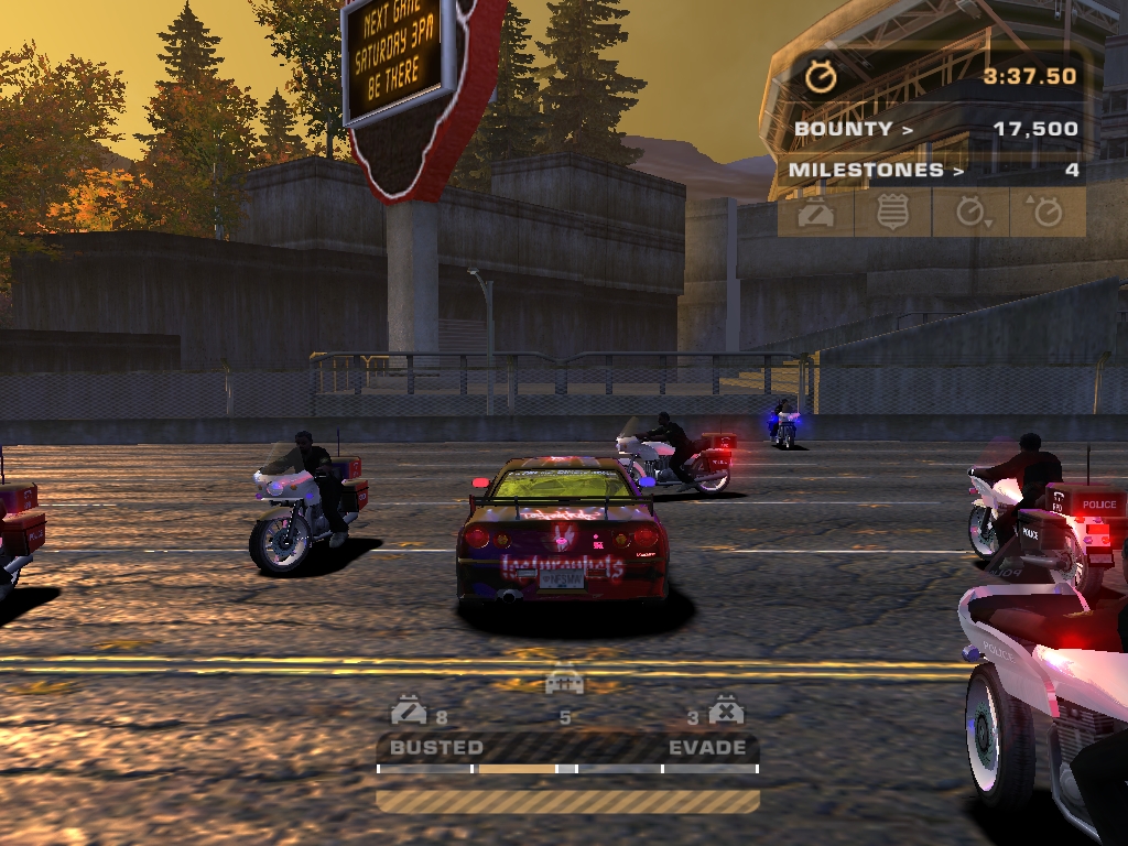Need For Speed Most Wanted Fantasy HPV-1000 Pursuit Police Cop Bike