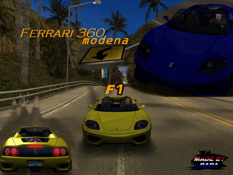 Need For Speed Hot Pursuit 2 Ferrari 360 Modena spyder F1 w/o spoiler
