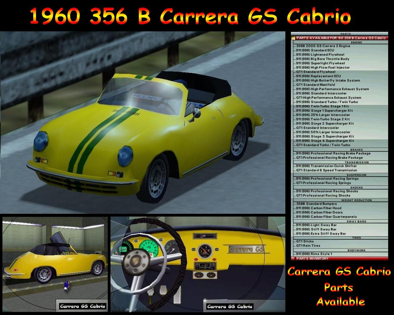 Need For Speed Porsche Unleashed Porsche 356B Carrera GS Cabrio