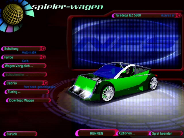 Need For Speed High Stakes Fantasy Taladega BZ 5600