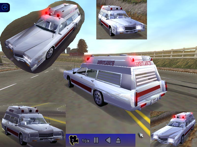 Need For Speed High Stakes Cadillac 1970 ambulance