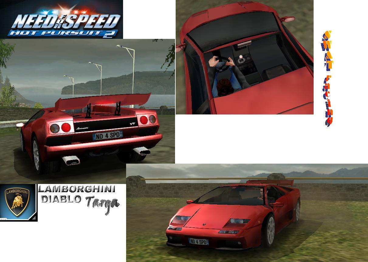 Need For Speed Hot Pursuit 2 Lamborghini diablo targa