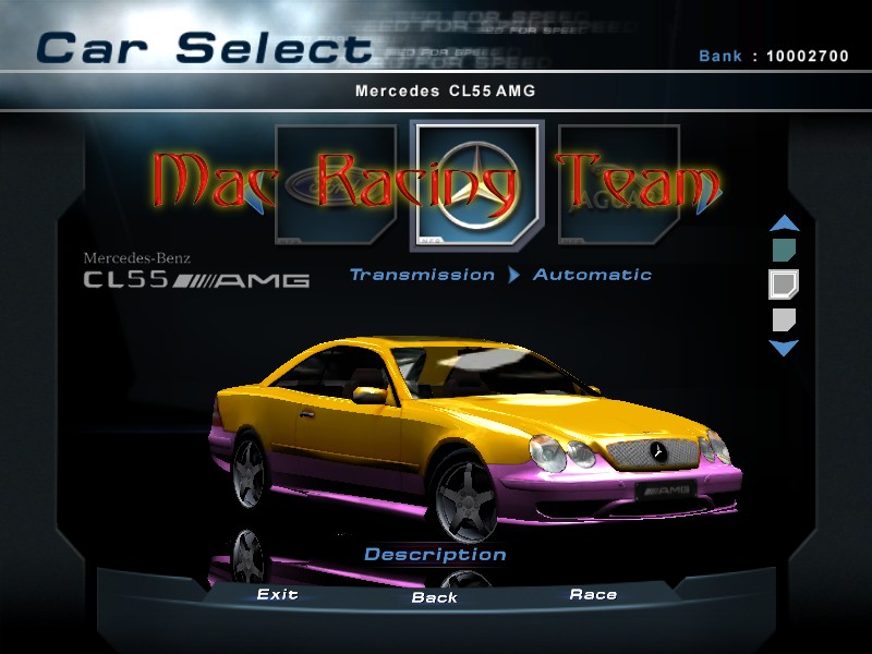 Need For Speed Hot Pursuit 2 Mercedes Benz CL55 AMG