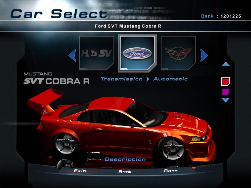 Need For Speed Hot Pursuit 2 Ford  mustang mkt