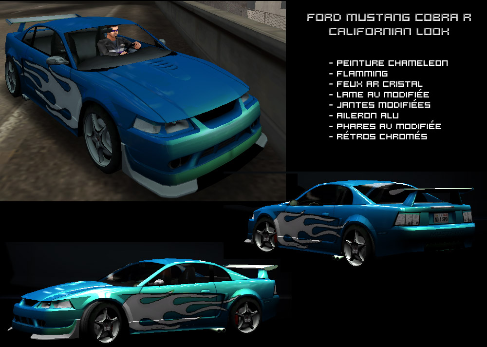 Need For Speed Hot Pursuit 2 Ford Mustang CobraR Californian look