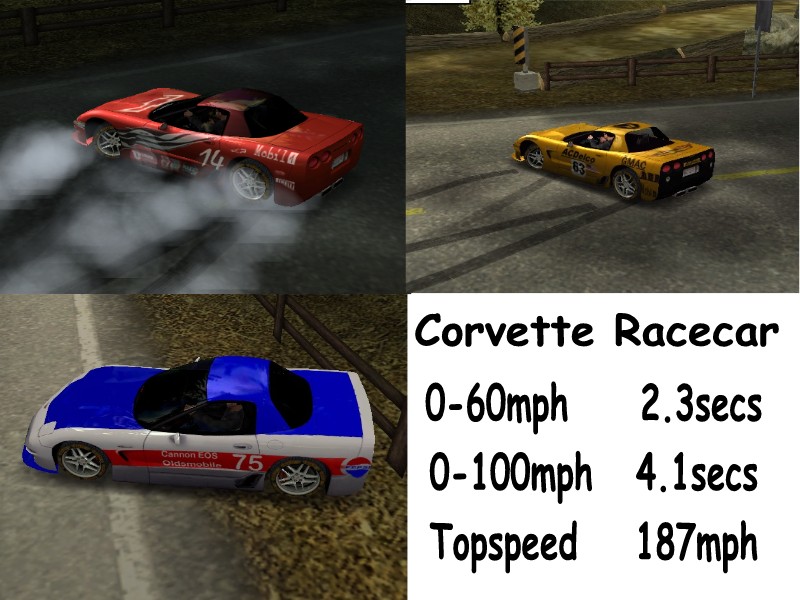 Need For Speed Hot Pursuit 2 Chevrolet Corvette racecar