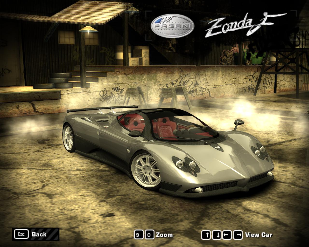 Need For Speed Most Wanted Pagani ZONDA F 2006