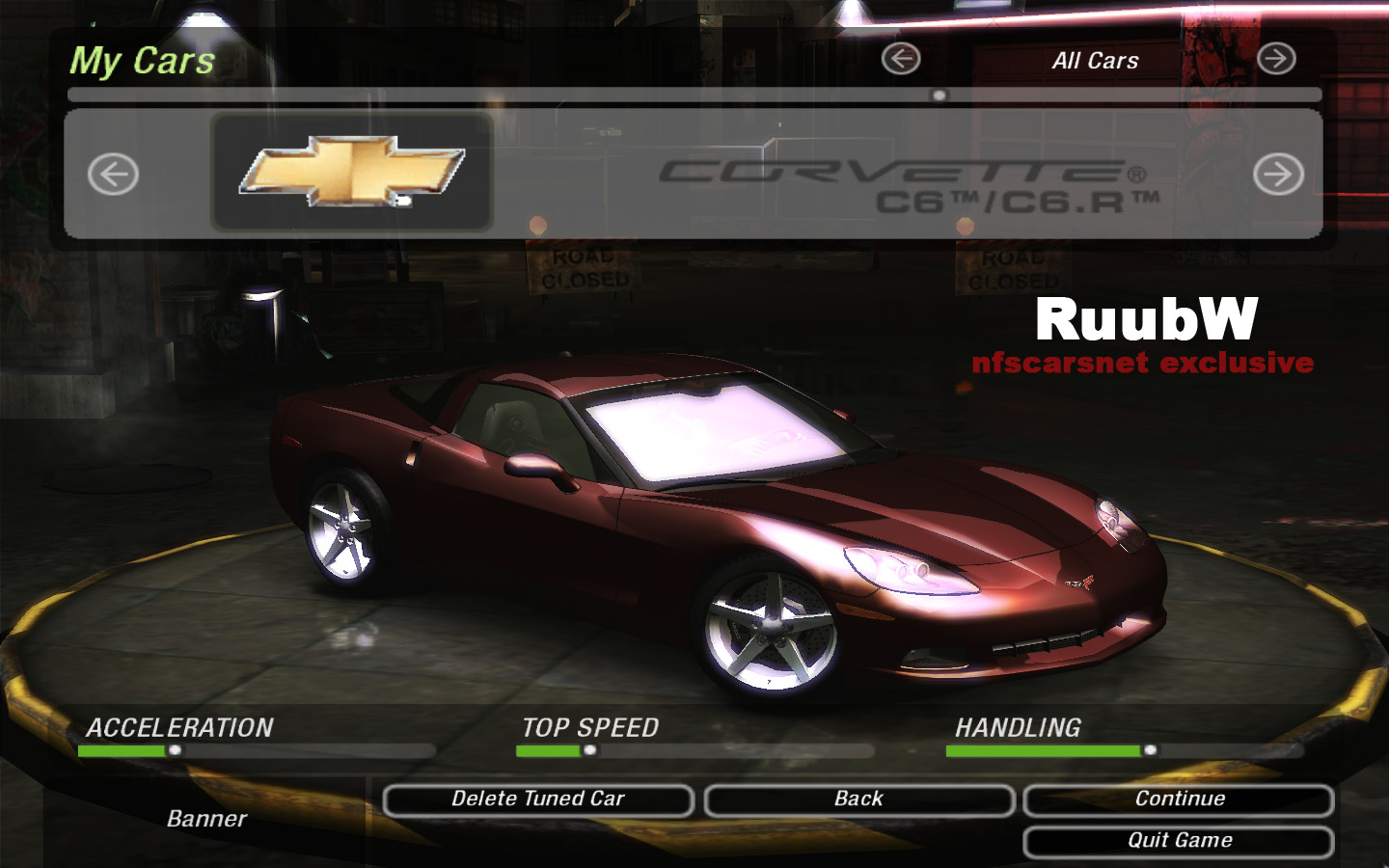 Need For Speed Underground 2 Chevrolet Corvette C6/C6R