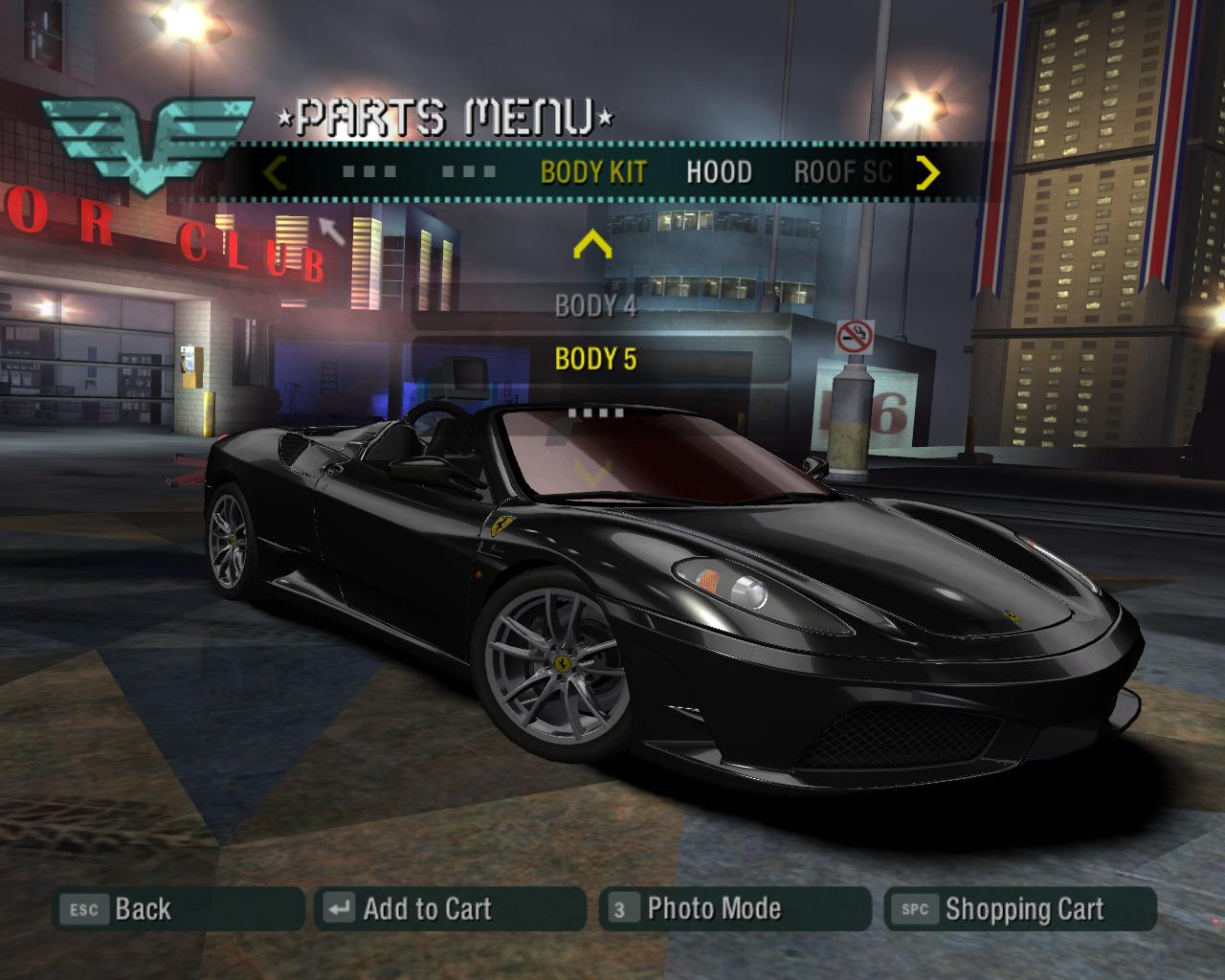 Need For Speed Carbon Ferrari F430 Scuderia 16M Spider