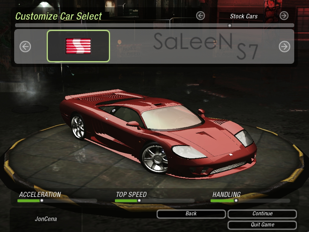 Need For Speed Underground 2 Saleen S7 (2004)