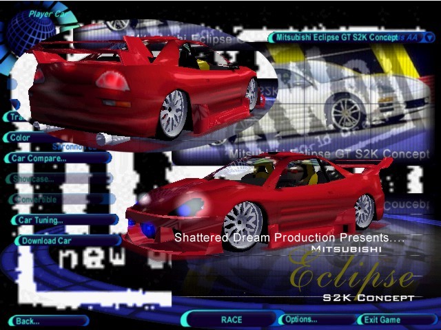 Need For Speed High Stakes Mitsubishi Eclipse GT S2K Concept