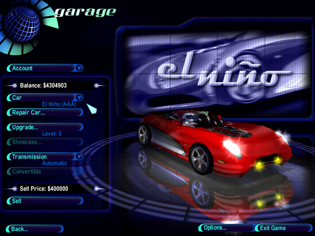 Need For Speed High Stakes Fantasy El Nino Career