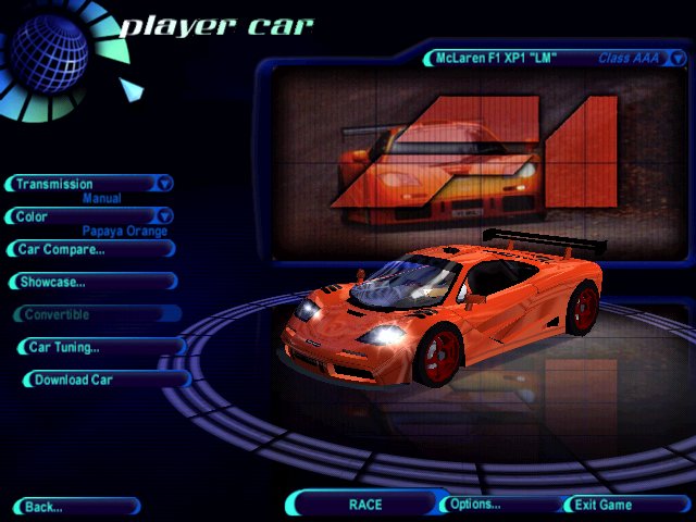 Need For Speed High Stakes McLaren F1 XP1