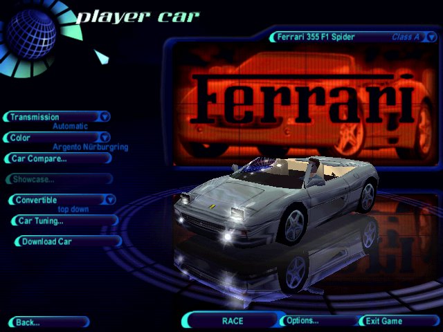 Need For Speed High Stakes Ferrari F355 F1 Spider
