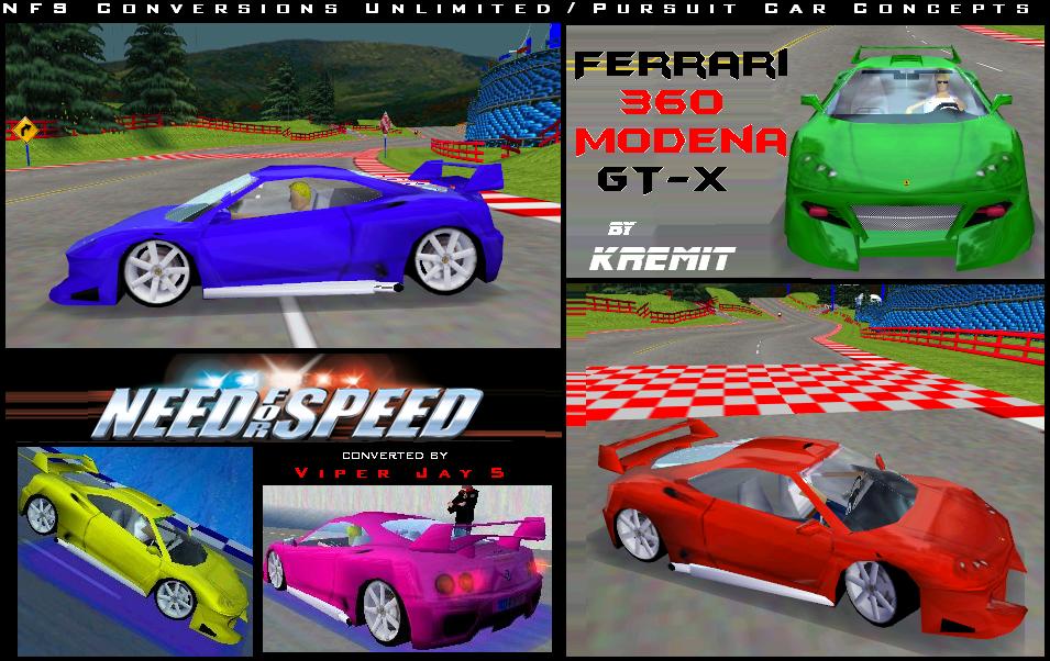 Need For Speed Hot Pursuit Ferrari 360 Modena  GT-X