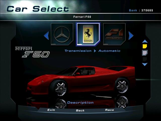 Need For Speed Hot Pursuit 2 Koenig ferrari f50 biturbo