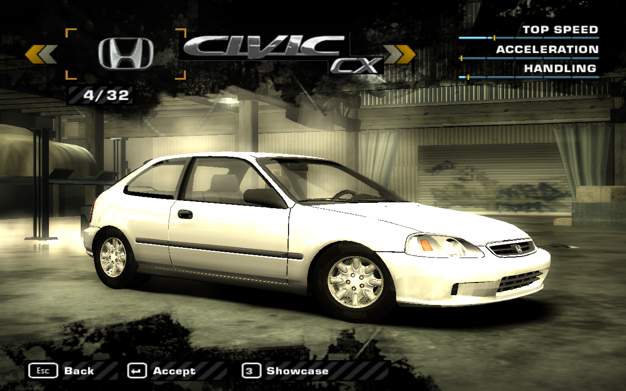 Need For Speed Most Wanted Honda Civic CX