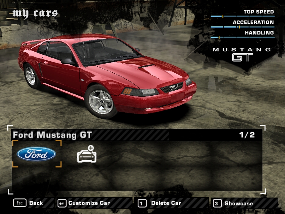 Need For Speed Most Wanted Ford Mustang GT (2003)