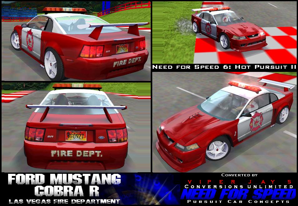 Need For Speed Hot Pursuit Ford Mustang Cobra R -  Pursuit LVFD ( NFS 6)