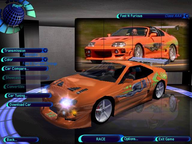 Need For Speed Hot Pursuit Toyota Fast and the Furious Supra