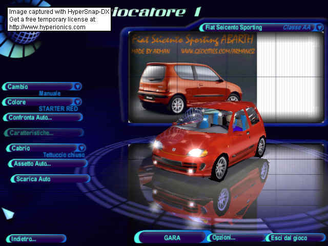 Need For Speed High Stakes Fiat seicento(cop SMASHER Version)