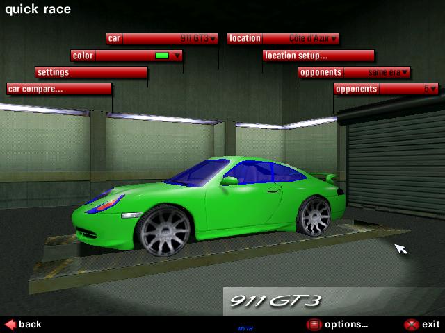 Need For Speed Porsche Unleashed Porsche 911 GT3 omega new version