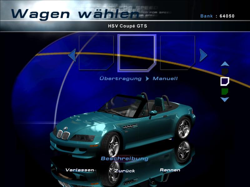 Need For Speed Hot Pursuit 2 BMW Z3 M Roadster (2001)