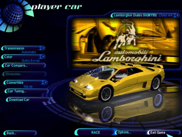Need For Speed High Stakes Lamborghini Diablo SV (MY99)