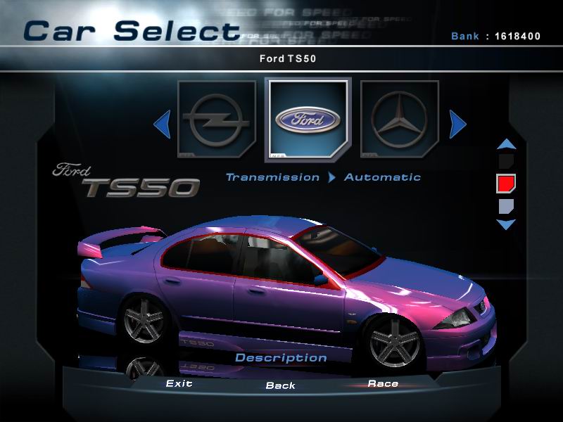 Need For Speed Hot Pursuit 2 Ford TS50