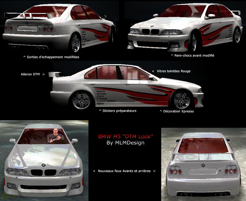 Need For Speed Hot Pursuit 2 BMW M5 "DTM Look"