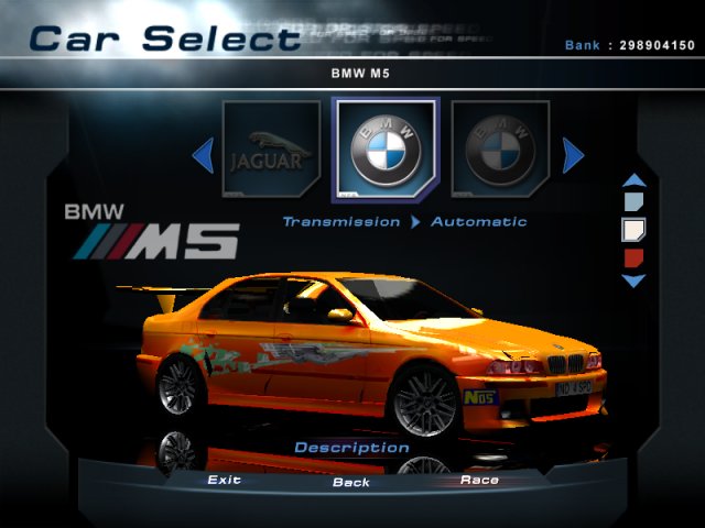 Need For Speed Hot Pursuit 2 BMW M5 FnF