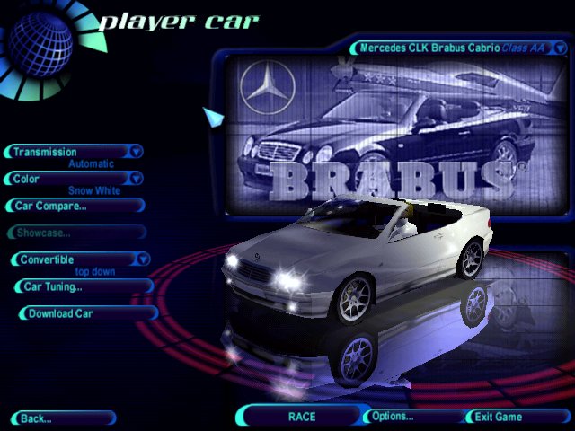 Need For Speed High Stakes Mercedes Benz CL Brabus Cabrio