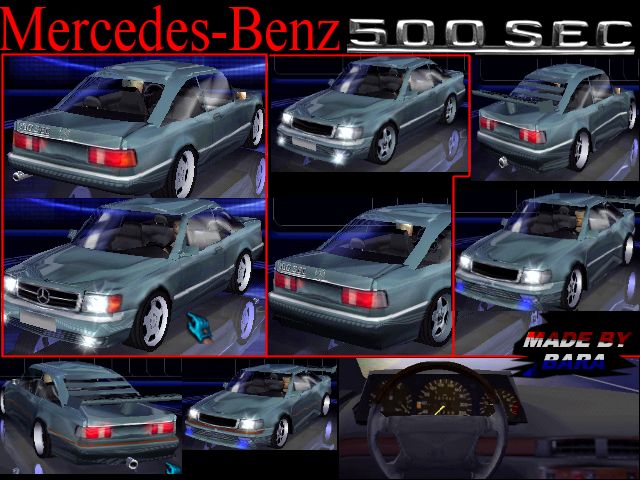 Need For Speed High Stakes Mercedes Benz 500 SEC euro