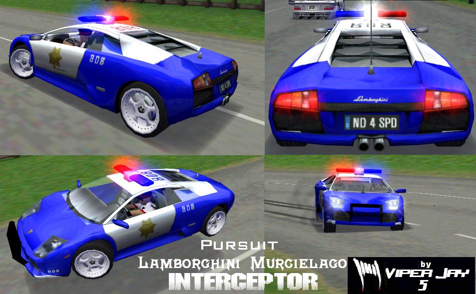 Need For Speed Hot Pursuit Lamborghini  Murcielago Pursuit Interceptor