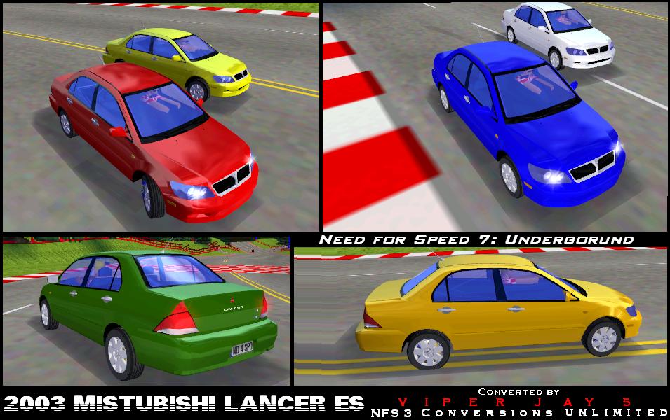 Need For Speed Hot Pursuit Mitsubishi Lancer ES (2003 - NFS 7)