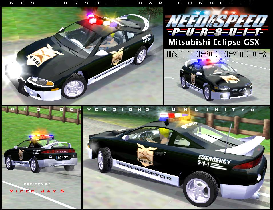 Need For Speed High Stakes Mitsubishi Eclipse GSX Pursuit Interceptor
