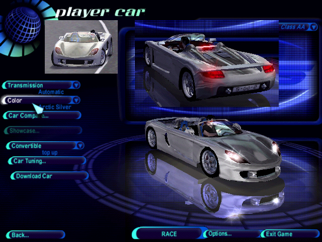 Need For Speed High Stakes Porsche Carrera GT1