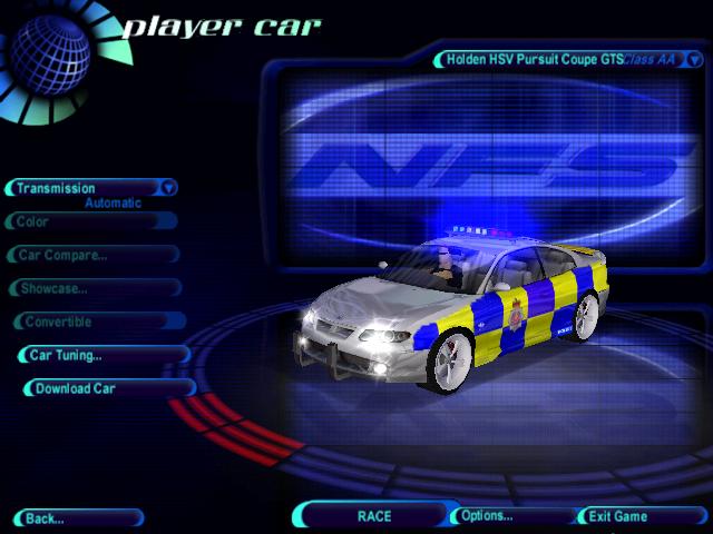 Need For Speed High Stakes Holden hsv UK TRAFFIC POLICE