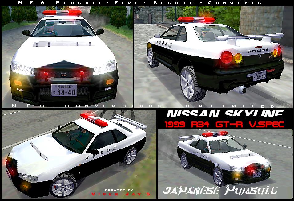 Need For Speed High Stakes Nissan Skyline R34 GT-R V.spec - Japanese Pursuit