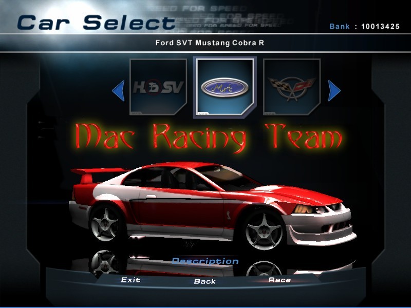 Need For Speed Hot Pursuit 2 Ford SVT Cobra