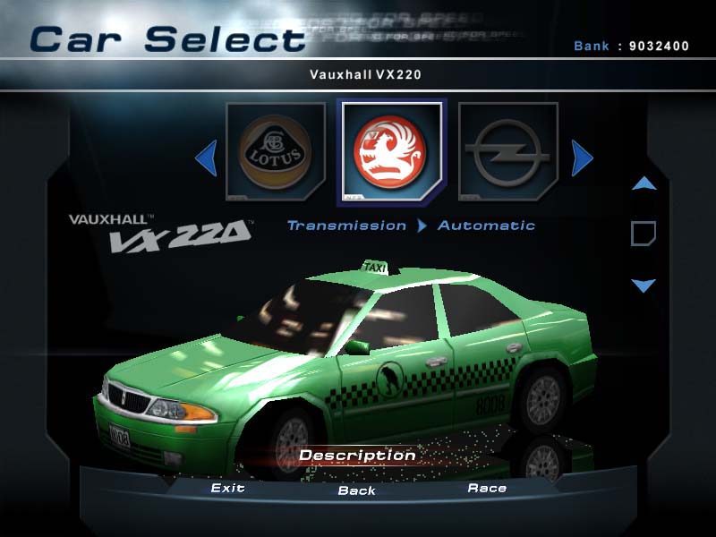 Need For Speed Hot Pursuit 2 Fantasy taxi