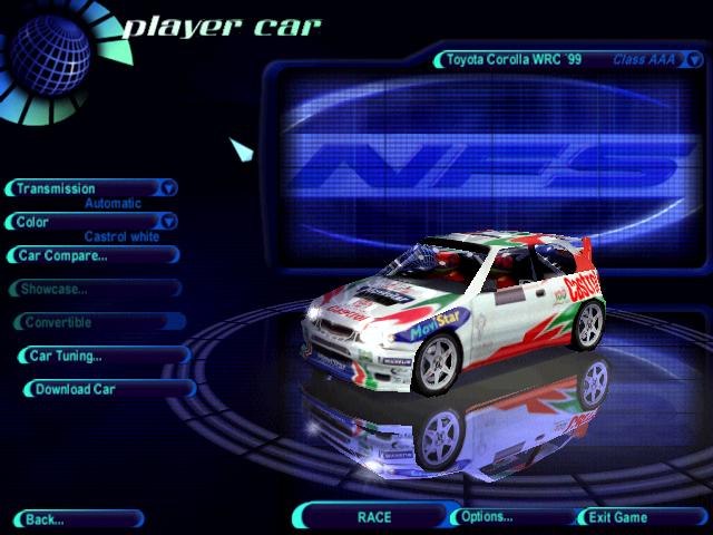 Need For Speed High Stakes Toyota Corolla WRC '99