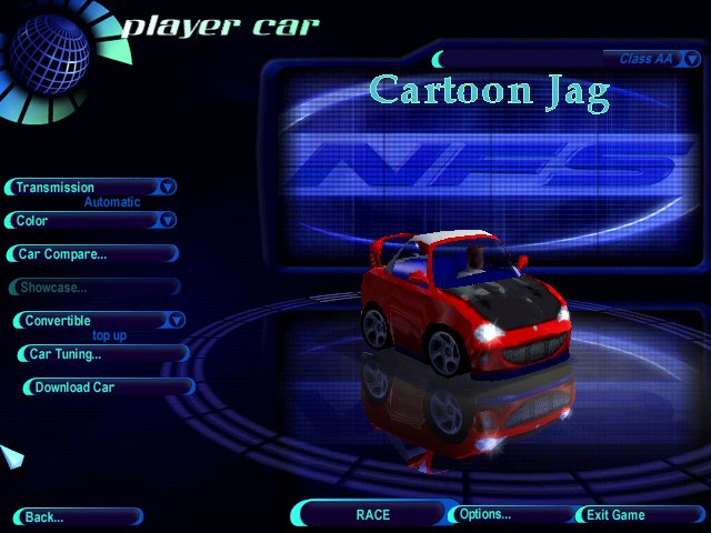 Need For Speed High Stakes Jaguar Cartoon XKR
