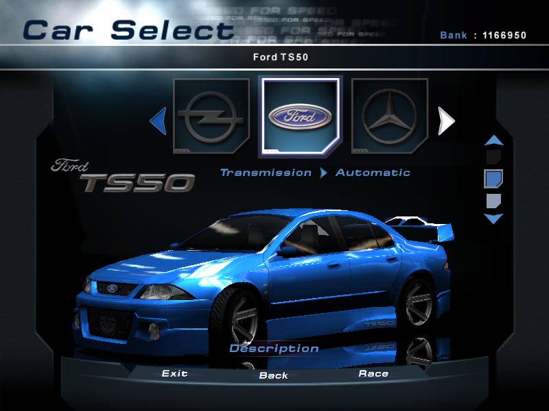 Need For Speed Hot Pursuit 2 Ford e.g.ts50 mkt