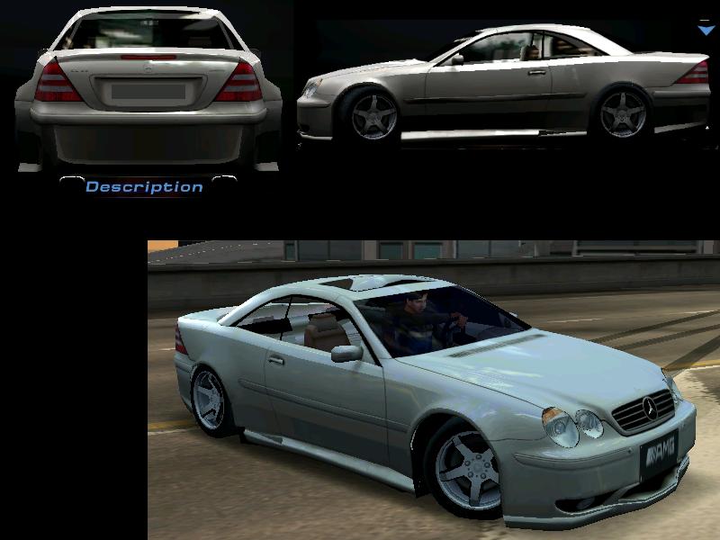 Need For Speed Hot Pursuit 2 Mercedes Benz Tuned Lowered CL55 AMG v2.0