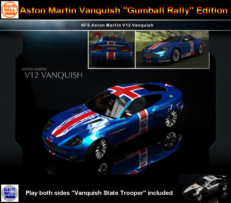 Need For Speed Hot Pursuit 2 Aston Martin Vanquish GumBall Rally