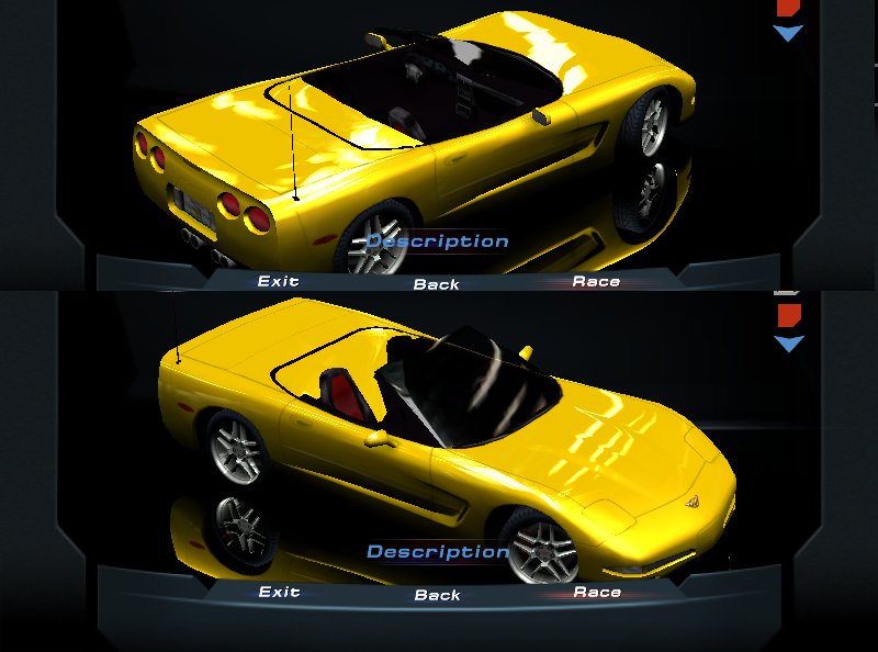 Need For Speed Hot Pursuit 2 Chevrolet Corvette convertible