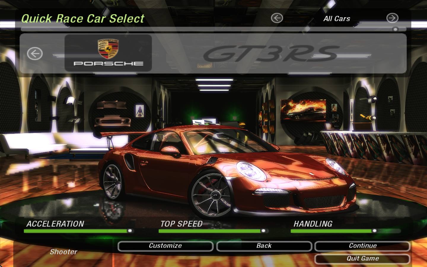 Need For Speed Underground 2 Porsche 911 (991) GT3 R.S.