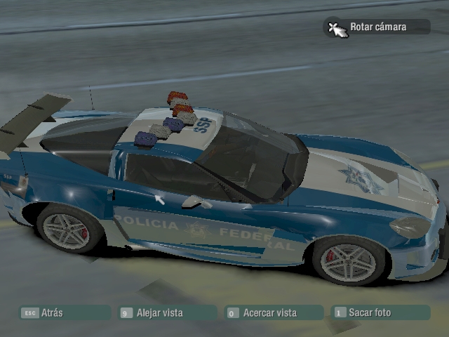 Need For Speed Carbon Chevrolet Corvette C6 Policia Federal Mexico